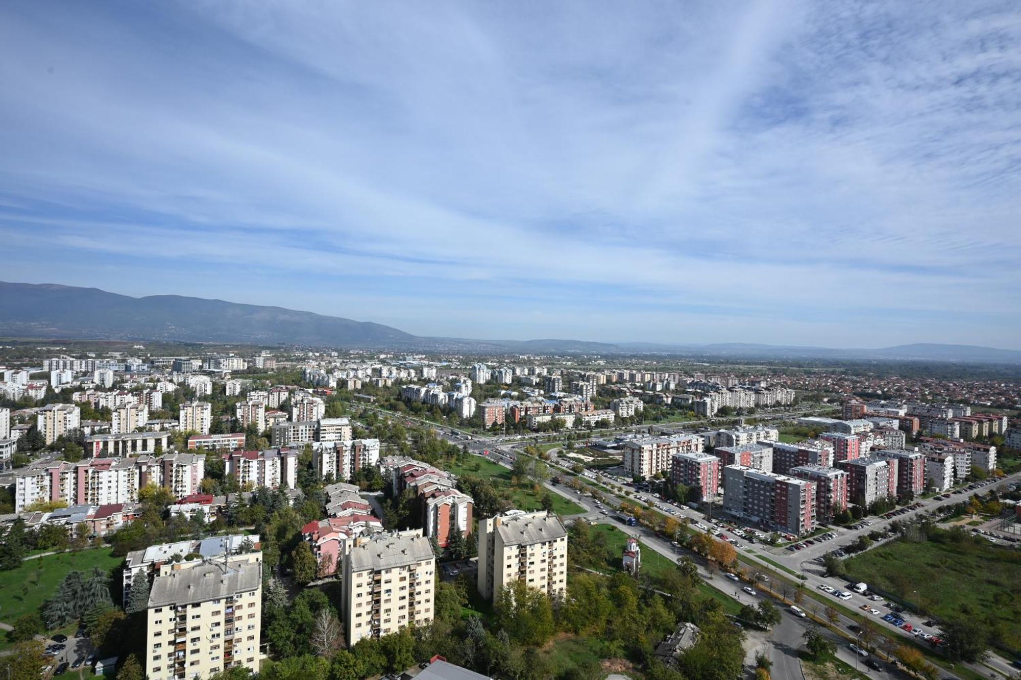Alfred Sky Smart Apartment 29Th Spa Included Szkopje Kültér fotó
